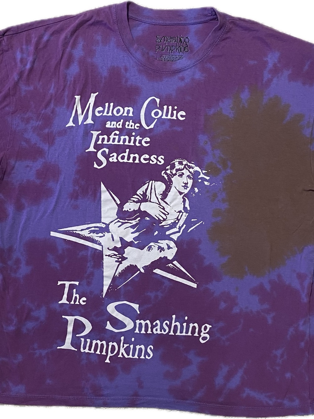 90’s vintage Smashing Pumpkins Mellon Collie Tie-Dye Short Sleeve Tee - Purple